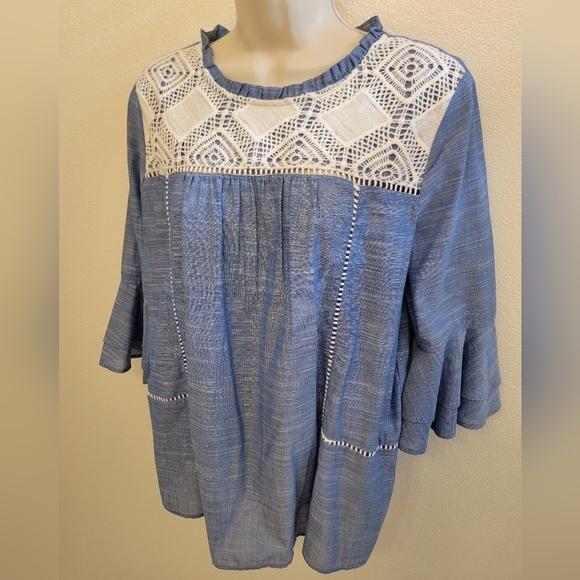 Loft Ladies Blouse with Crochet Details - Picture 3 of 7